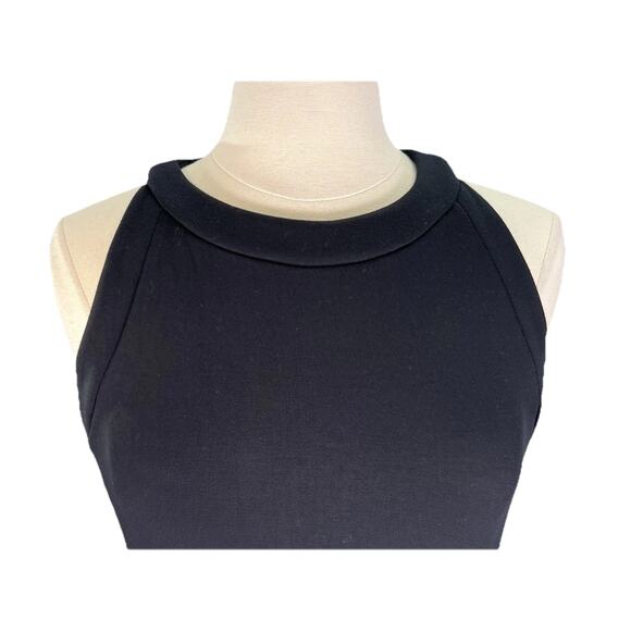 Spanx Air Essentials Medium Black Side Stripe Tank Midi Dress NWT Minimalist - Picture 4 of 13